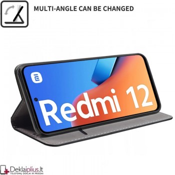 Telone atverčiamas dėklas - auksinės spalvos (Xiaomi Redmi 12/Poco M6 Pro 5G) Telone atverčiamas dėklas - auksinės spalvos (Xiaomi Redmi 12/Poco M6 Pro 5G)